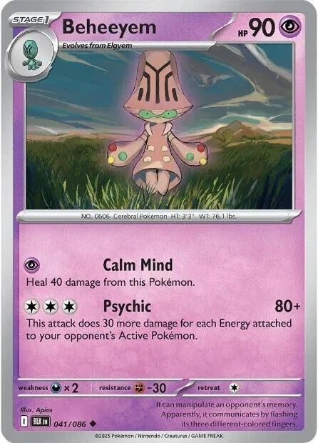 Beheeyem 041/086 Reverse Holo
