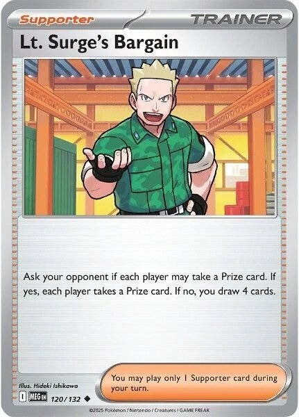 Lt. Surge's Bargain 120/132 Reverse Holo