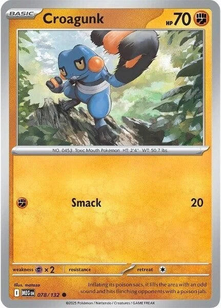 Croagunk 078/132 Reverse Holo
