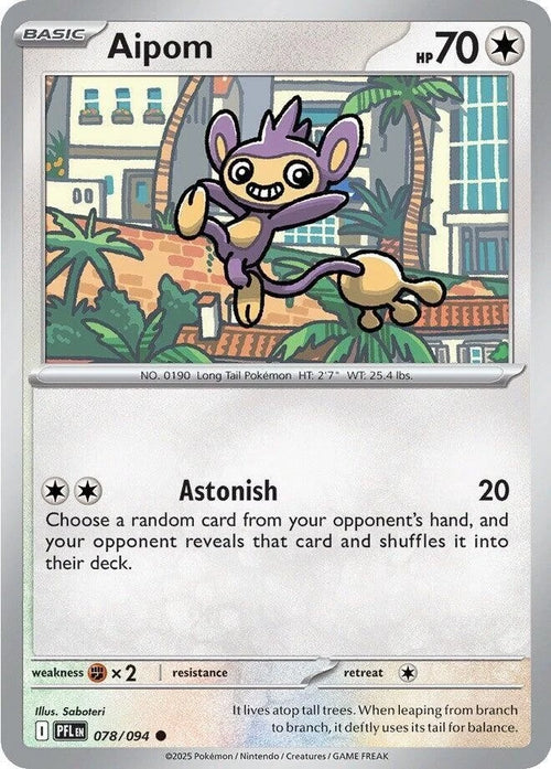 Aipom 078/094 Reverse Holo
