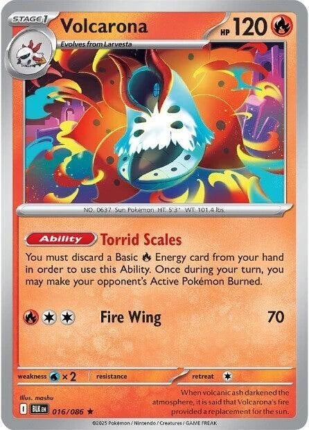Volcarona 016/086 Reverse Holo