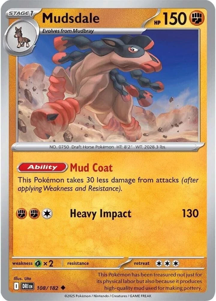 Mudsdale 108/182 Reverse Holo