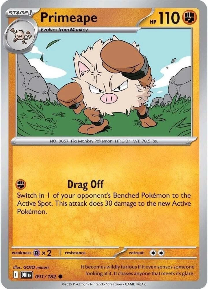 Primeape 091/182 Reverse Holo