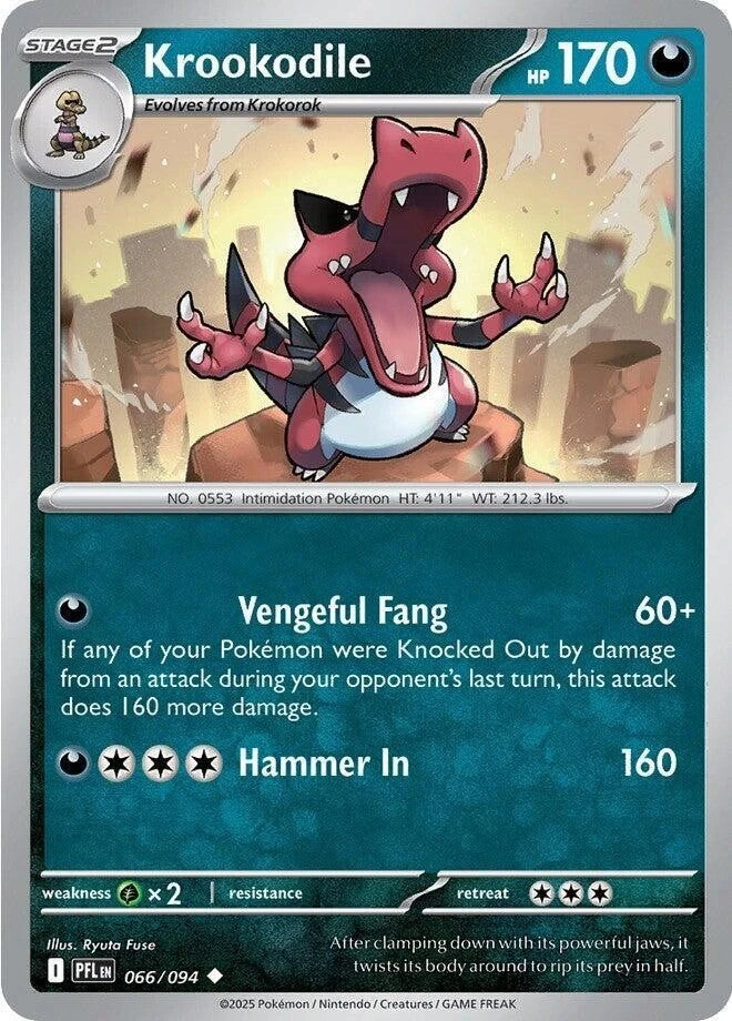 Krookodile 066/094 Reverse Holo