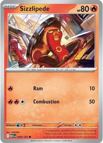 Sizzlipede 029/132 Reverse Holo