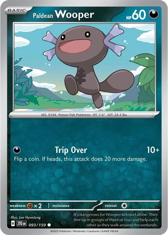 Paldean Wooper 093/159 Reverse Holo