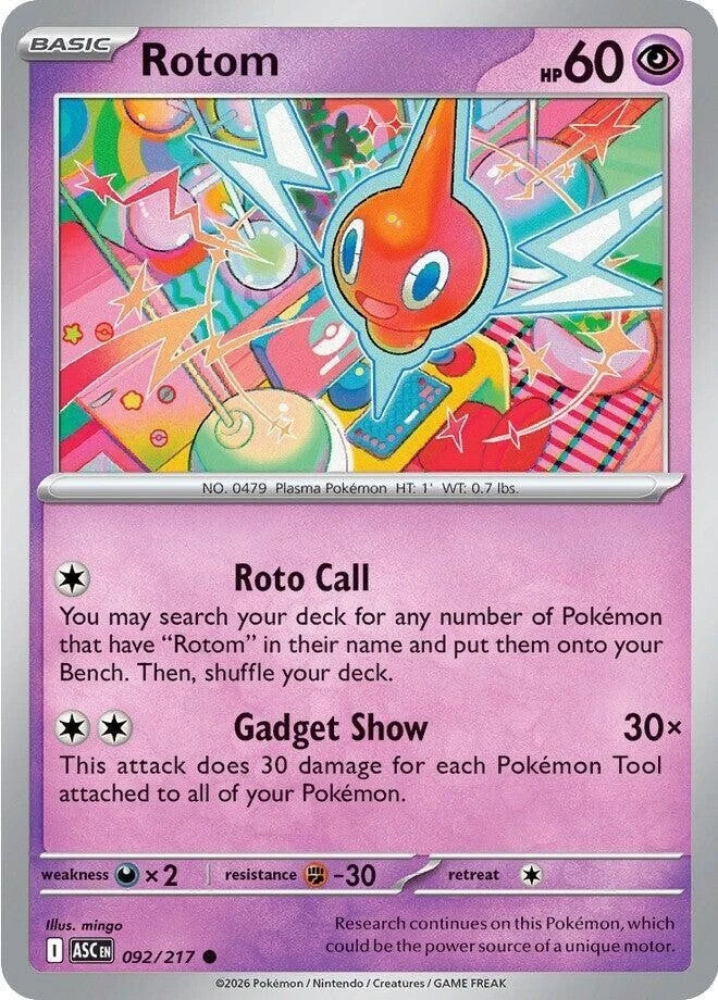 Rotom 092/217 Reverse Holo