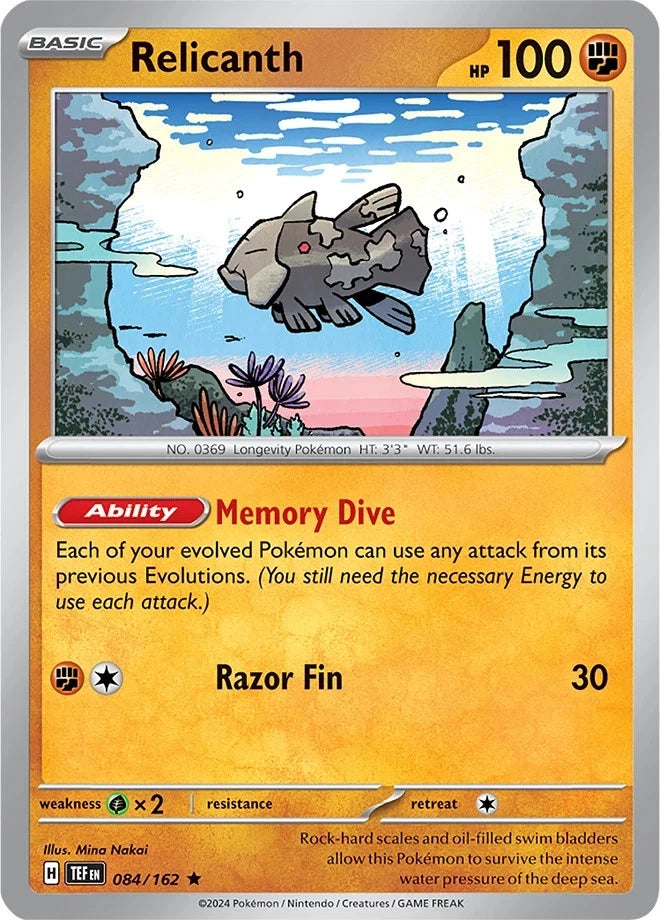 Relicanth 084/162 Holo