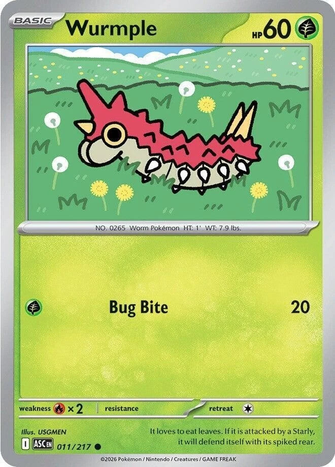 Wurmple 011/217 Reverse Holo