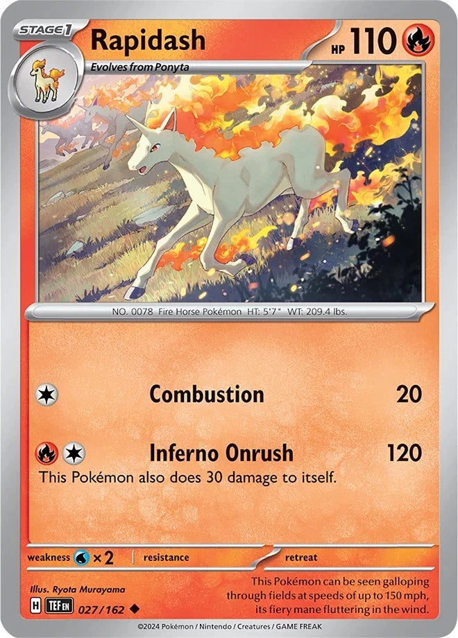 Rapidash 027/162 Reverse Holo