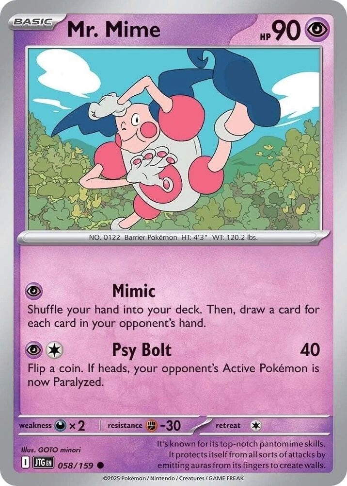 Mr. Mime 058/159 Reverse Holo