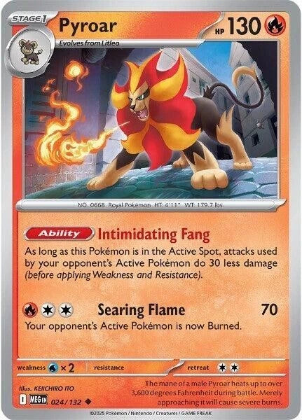 Pyroar 024/132 Reverse Holo