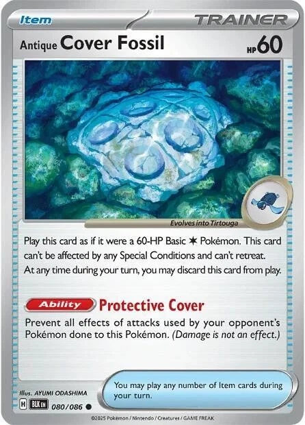 Antique Cover Fossil 080/086 Reverse Holo