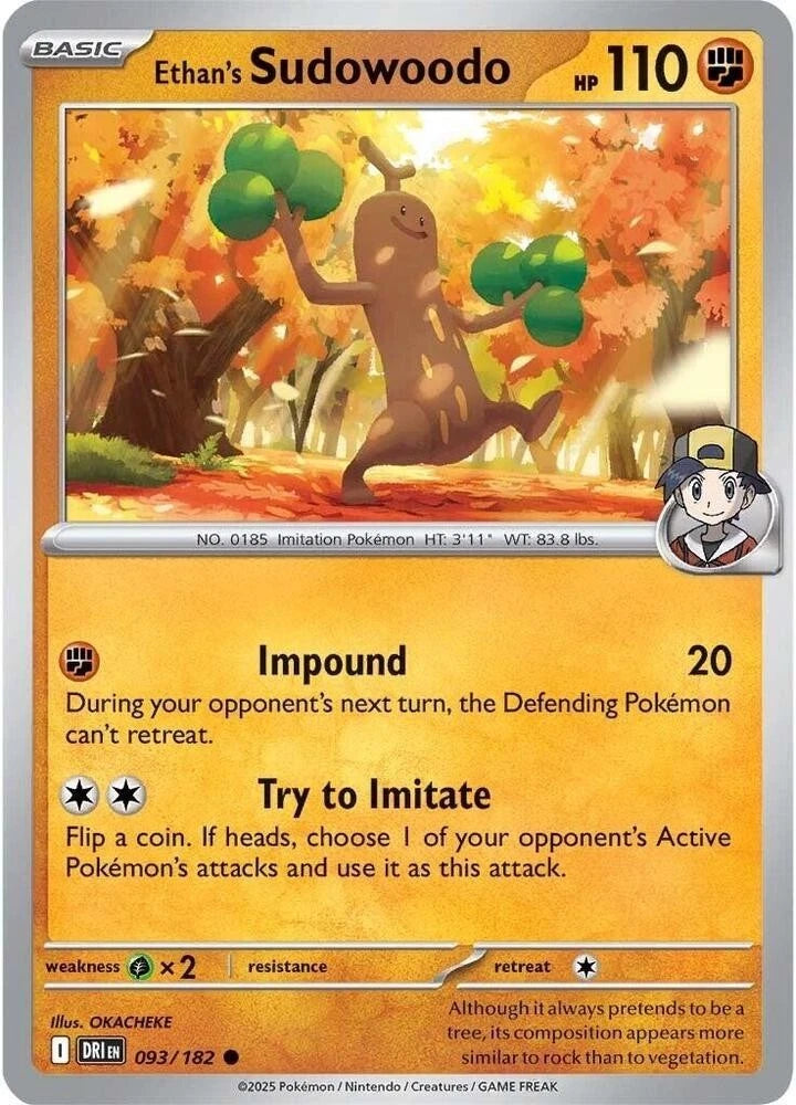 Ethan's Sudowoodo 093/182 Reverse Holo