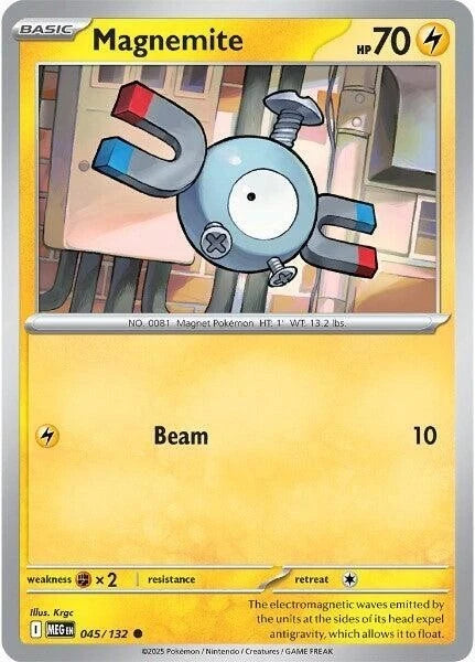 Magnemite 045/132 Reverse Holo