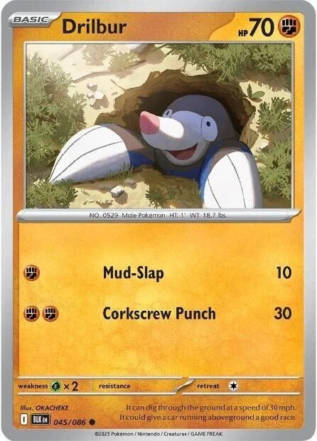 Drilbur 045/086 Reverse Holo