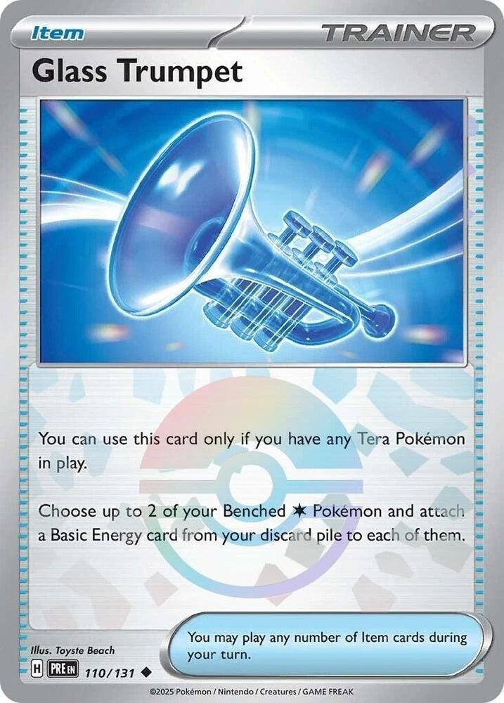 Glass trumpet 110/131 Pokeball Pattern