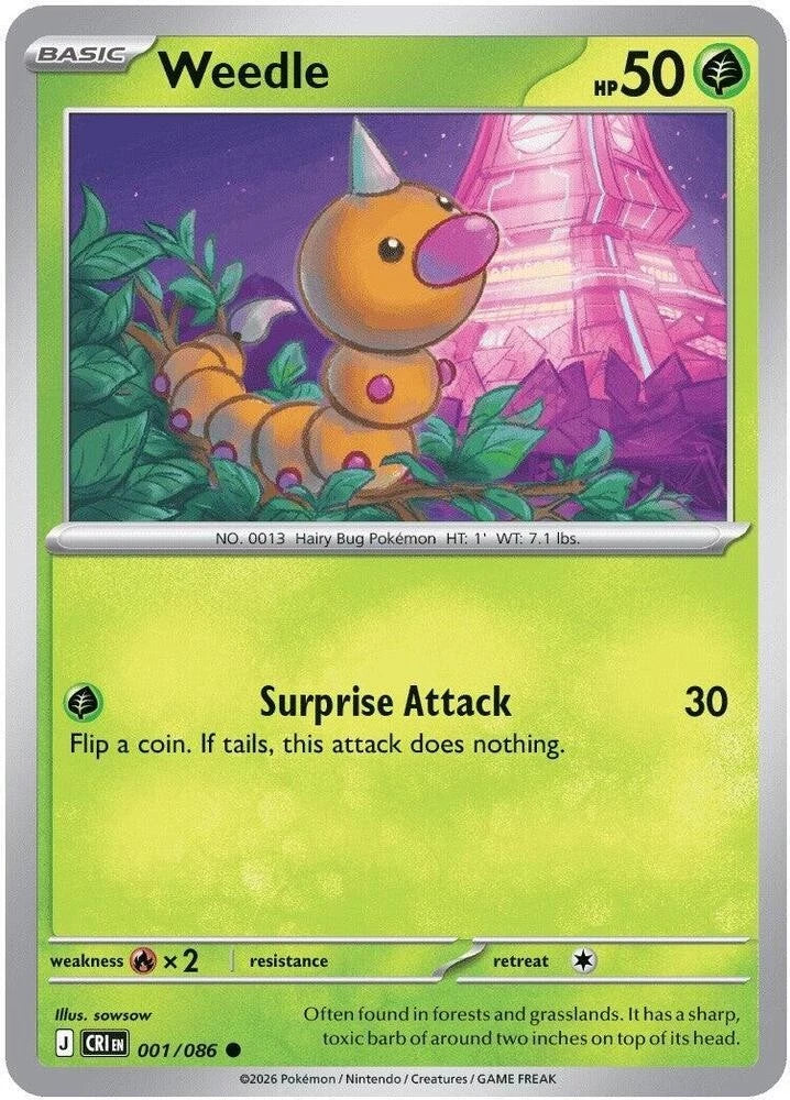 Weedle 001/086 – Chaos Rising