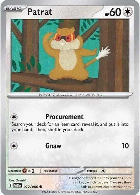 Patrat 072/086 Reverse Holo