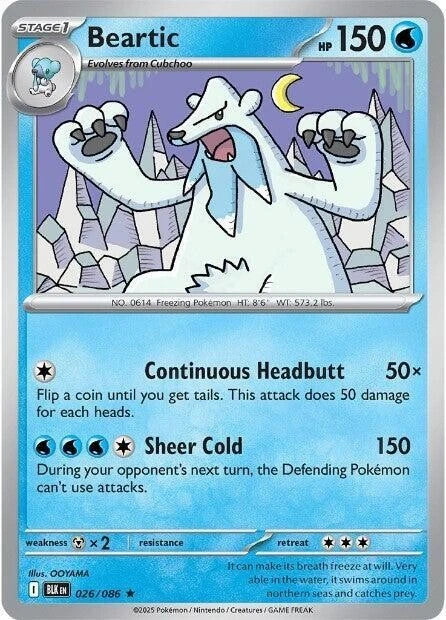 Beartic 026/086 Reverse Holo