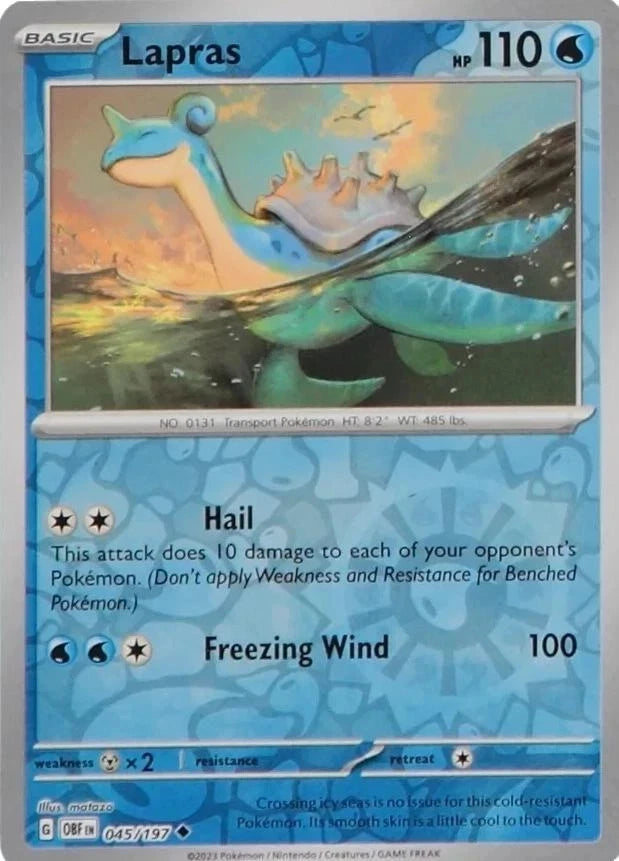 Lapras 045/197 Reverse Holo
