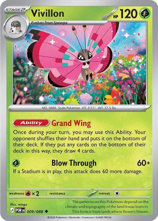 Vivillon 009/088 Reverse Holo