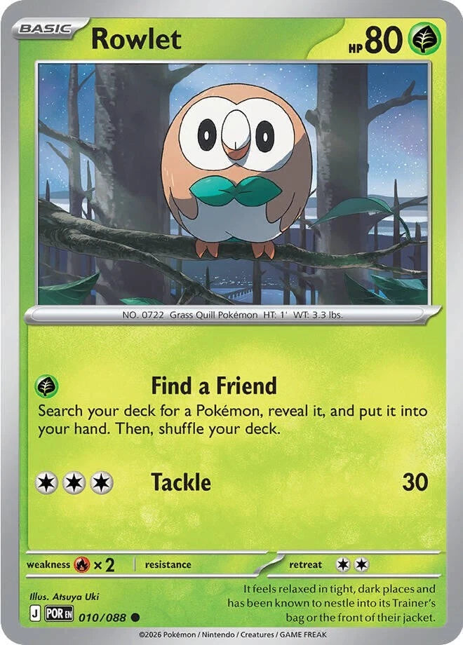 Rowlet 010/088 Reverse Holo