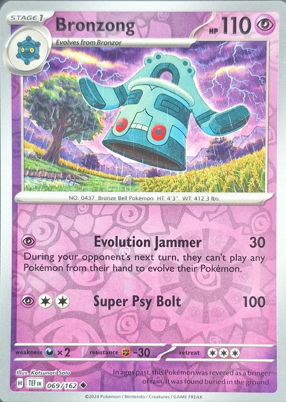 Bronzong 069/162 Reverse Holo