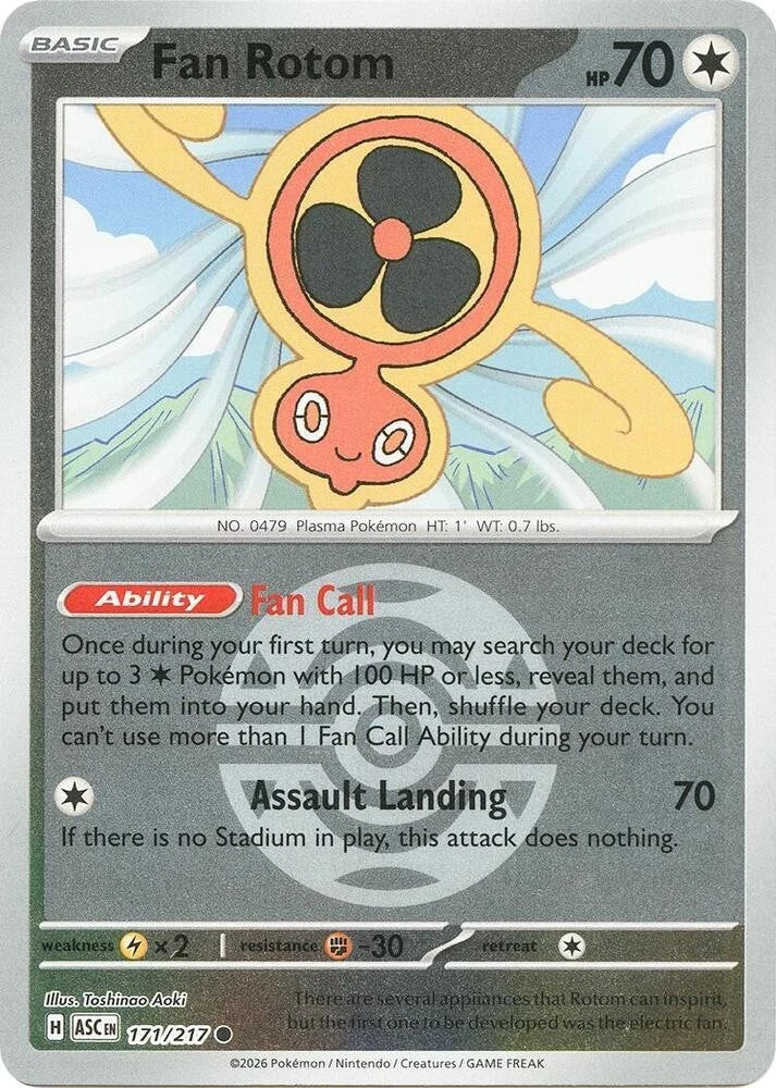 Fan Rotom 171/217 Pokeball Pattern