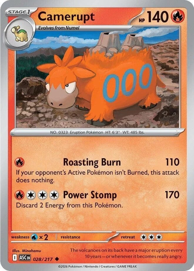 Camerupt 028/217 Reverse Holo