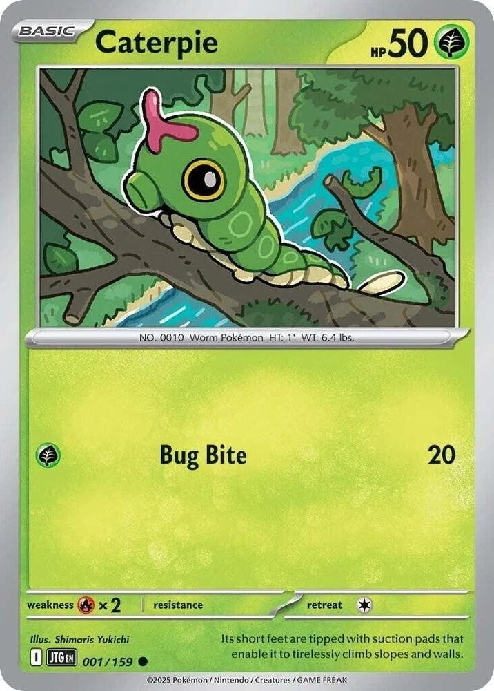 Caterpie 001/159 Reverse Holo