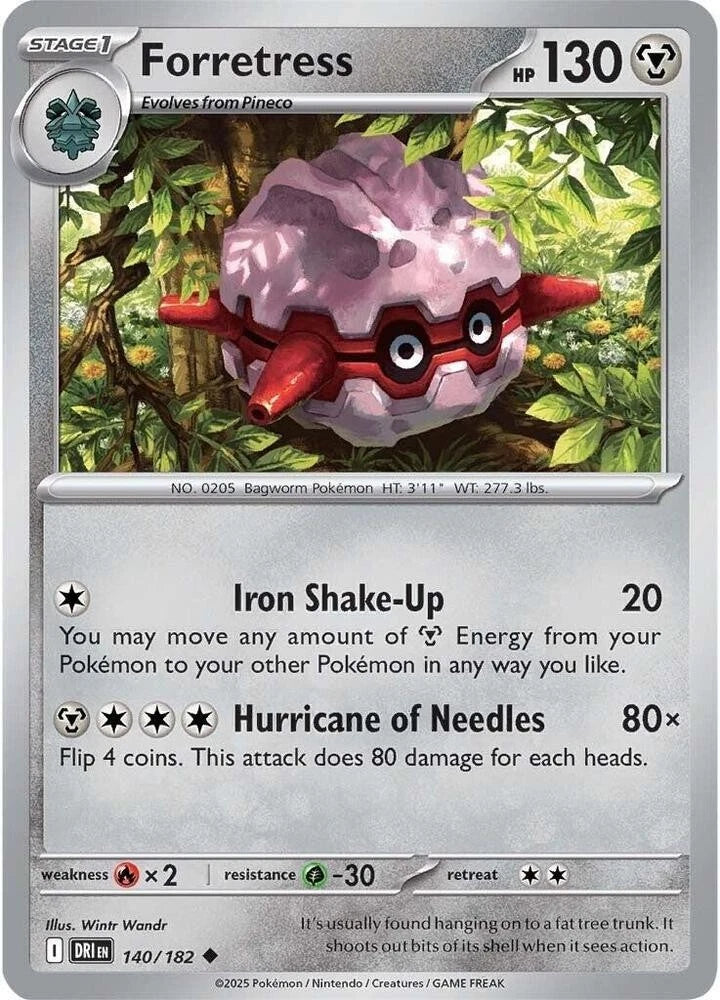Forretress 140/182 Reverse Holo