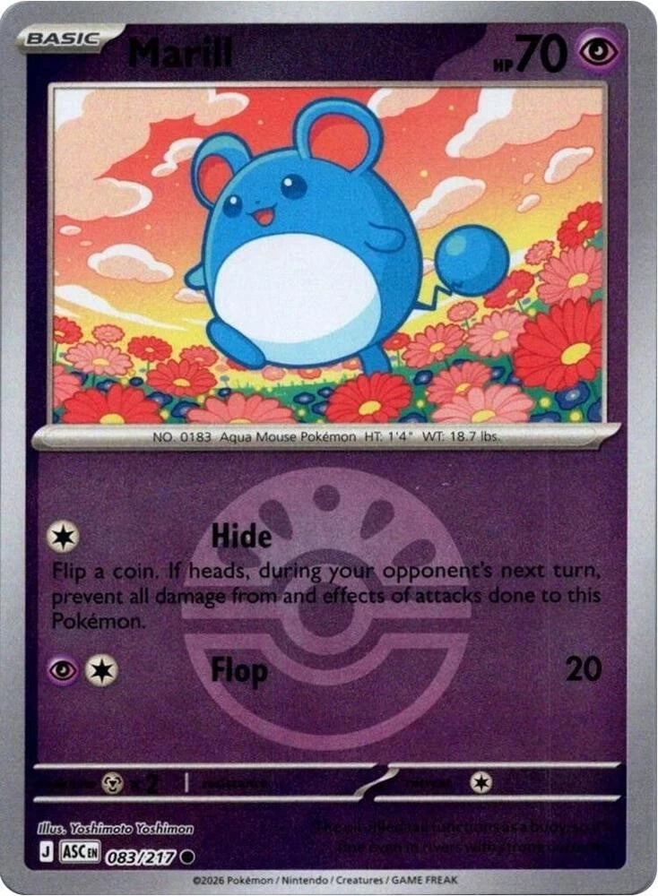 Marill 083/217 Pokeball Pattern