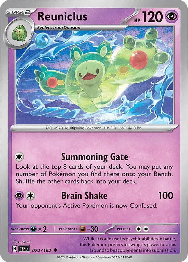 Reuniclus 072/162 Reverse Holo