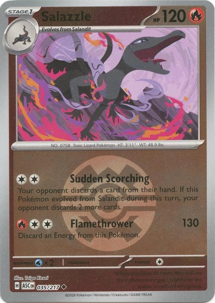 Salazzle 035/217 Pokeball Pattern