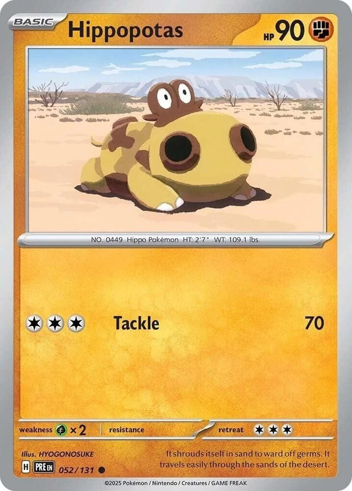 Hippopotas 052/131 Reverse Holo