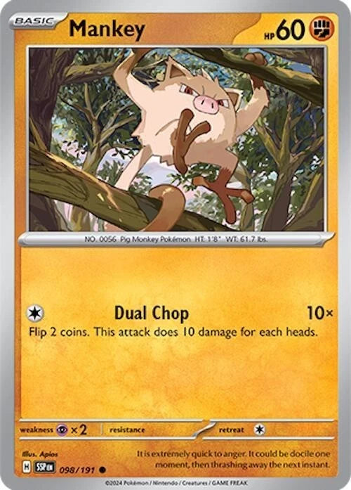 Mankey 098/191 Reverse Holo