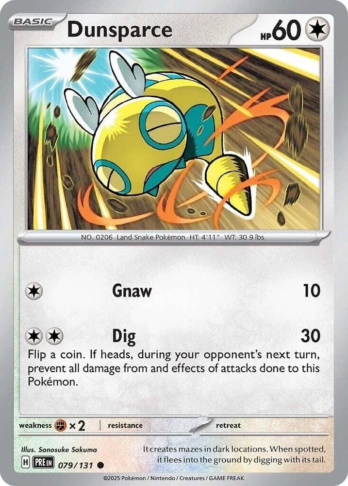 Dunsparce 079/131 Reverse Holo