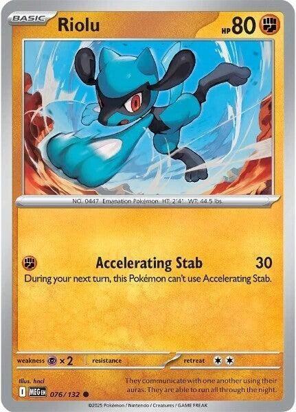 Riolu 076/132 Reverse Holo