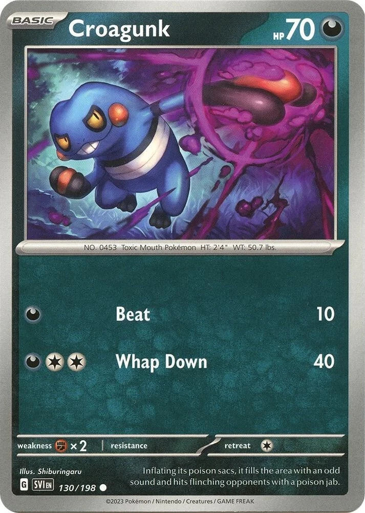 Croagunk 130/198 Reverse Holo