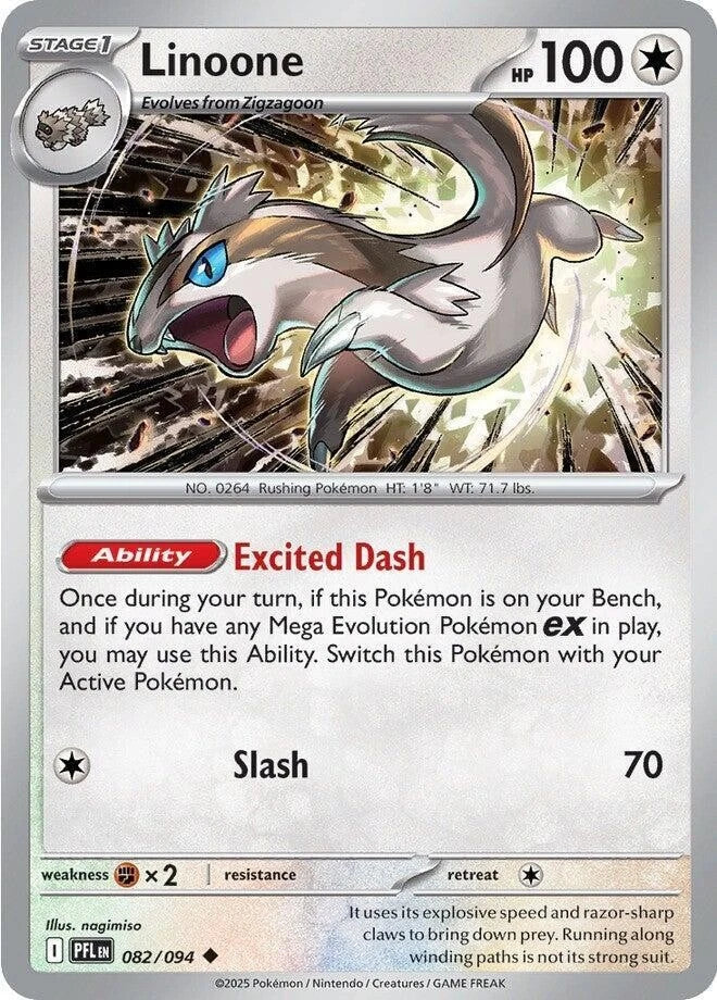 Linoone 082/094 Reverse Holo