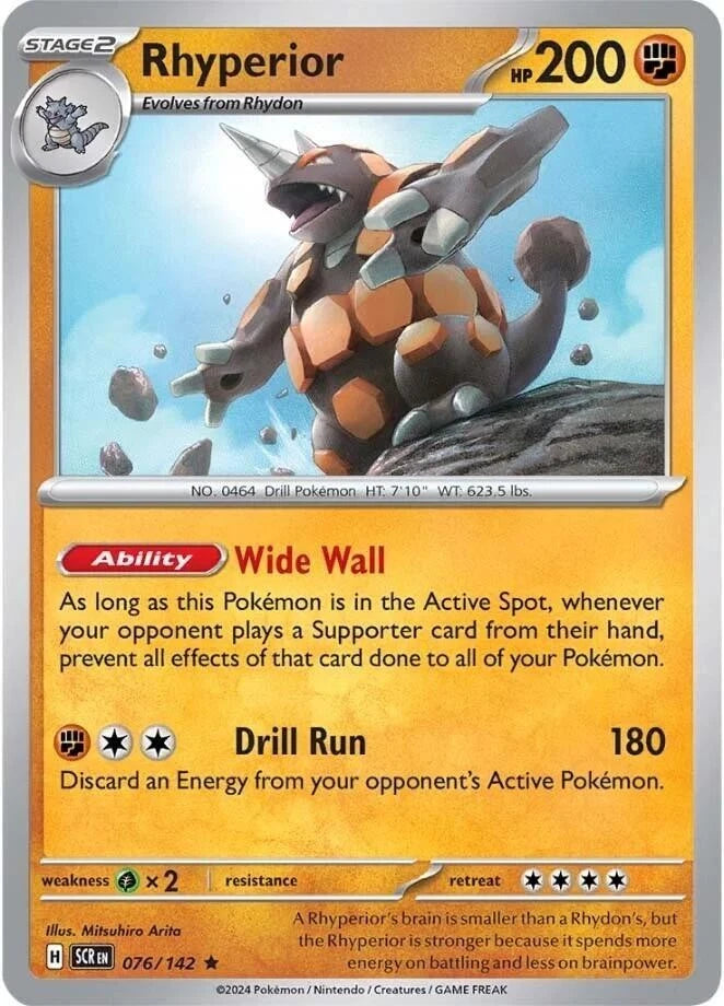 Rhyperior 076/142 Reverse Holo