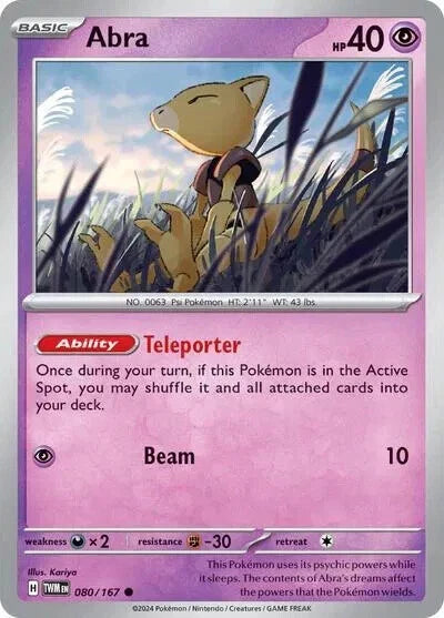 Abra 080/167 Reverse Holo