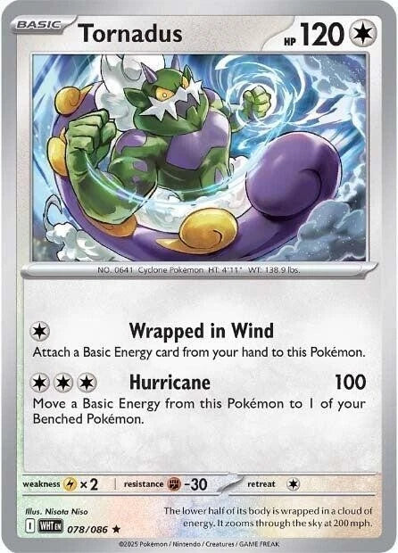 Tornadus 078/086 Reverse Holo