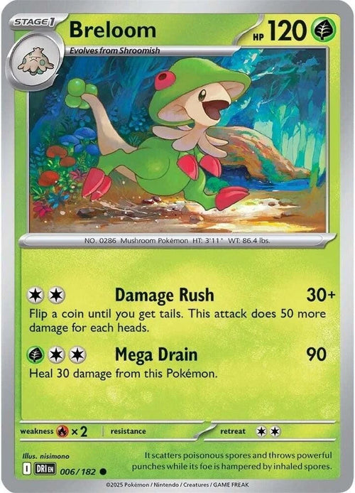 Breloom 006/182 Reverse Holo