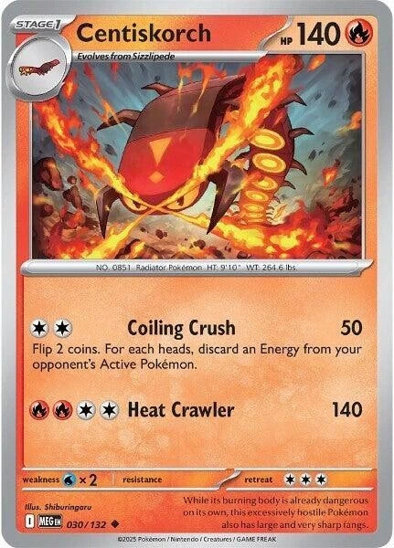 Centiskorch 030/132 Reverse Holo