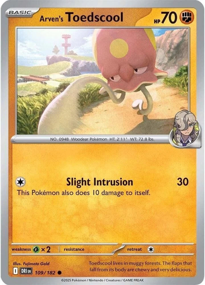 Arven's Toedscool 109/182 Reverse Holo