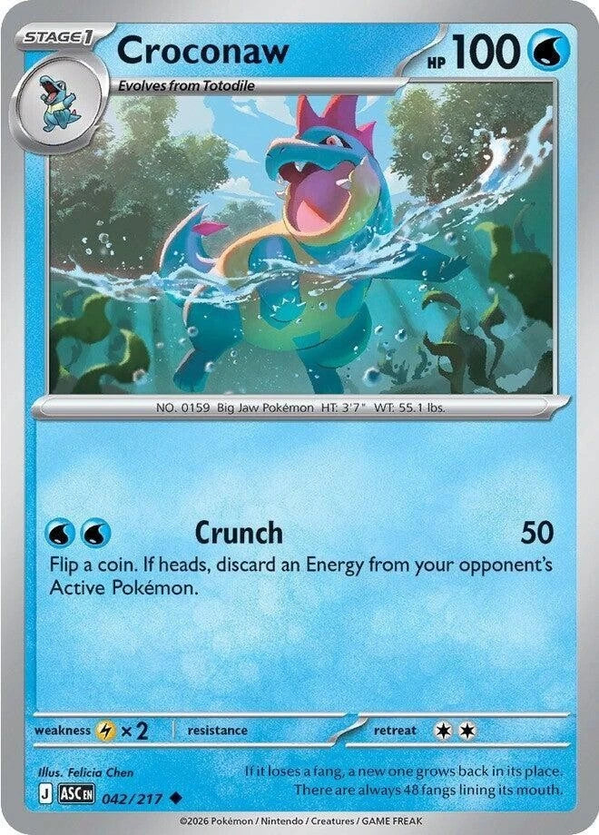 Croconaw 042/217 Reverse Holo