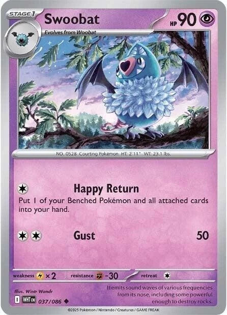 Swoobat 037/086 Reverse Holo