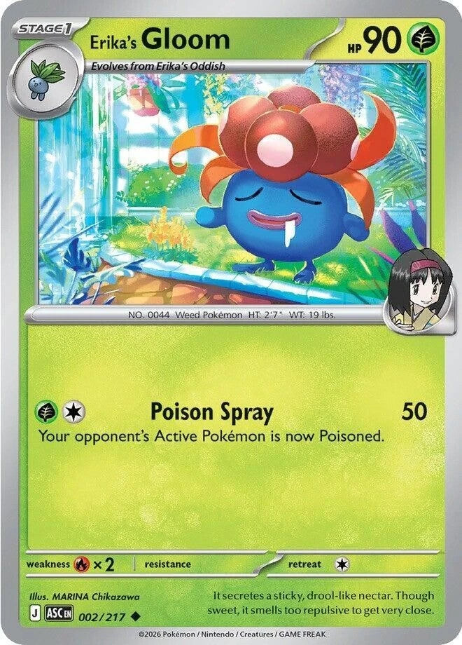 Erika's Gloom 002/217 Reverse Holo